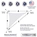 Windscreen4less 12' x 12' x 17' Sun Shade Sail Right Triangle Outdoor Canopy Cover UV Block for Backyard Porch Pergola Deck Garden Patio (Beige)