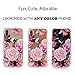 LUOLNH iPhone X Case,iPhone Xs Case with Flowers,Slim Shockproof Clear Floral Pattern Soft Flexible TPU Back Covercase for iPhone X/Xs -Red Rose