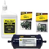 CPS FX3030X1 A/C Maintenance Kit, Filter, Vacuum Pump Oil, Coupler O Rings, Made in United States, Durable Materials, Clearly Labeled Parts, Professional Quality, Easy Installation