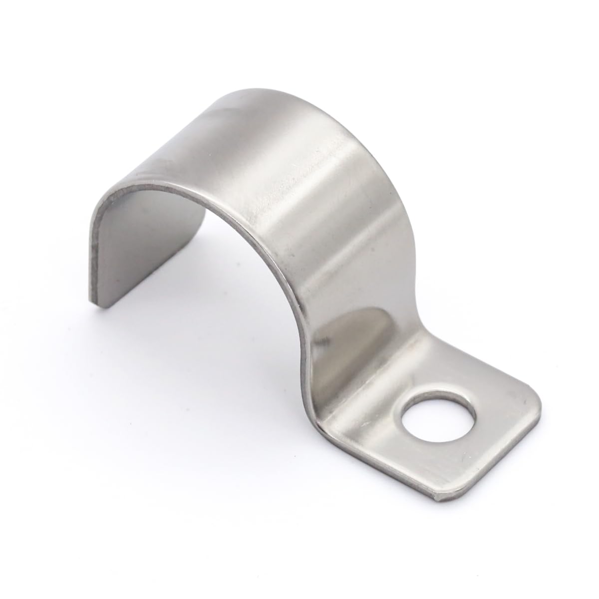 MgcTolBox Steel 1-Hole Pipe Strap Ø 20 mm, Brackets for EMT Conduits or Fixing | Pack of 20