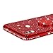 ISADENSER for Samsung A20 Case Galaxy A30 Case Ultra-Slim Glitter Bling Diamond Luxury Plating Silicon TPU Soft Cover with Ring Stand Holder for Samsung Galaxy A20 / A30,Red TPU with Stand Holder