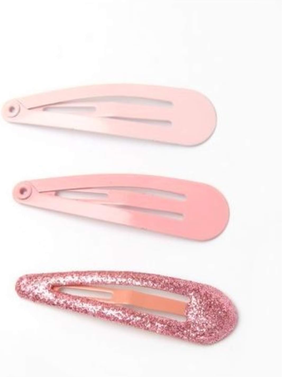 Set of 6 Pink Hair Clips Snap Bendies Sleepies 4cm, 1 count (Pack of 6) - Image 4