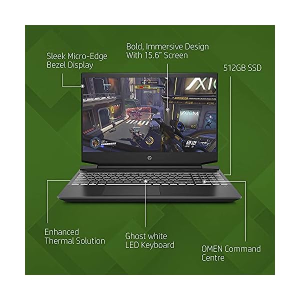 HP Pavilion Gaming 15.6" Laptop PC 15-dk1007na, Intel i5, 8GB RAM, GTX 1650Ti, 512GB SSD, FHD, Shadow Black - Image 7