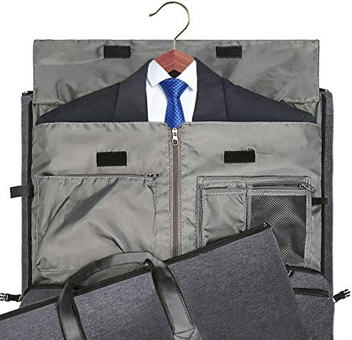 Convertible Garment Bag with Shoulder Strap, Modoker Carry on Garment Duffel Bag for Men Women - 2 in 1 Hanging Suitcase Suit Travel Bags (Black) 3 Convertible Garment Bag with Shoulder Strap, Modoker Carry on Garment Duffel Bag for Men Women - 2 in 1 Hanging Suitcase Suit Travel Bags (Black)