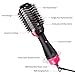 Looffy Hair Dryer Brush, 3 in 1 One Step Hair Dryer & Volumizer, Electric Rotating Hot Air Brush, Negative Ion Air Hair Brush, Salon Styler for Straightening, Curling, Blow Dryer Straightener -Blackthumb 1