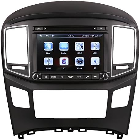 Indiny 8 Inch Touchscreen Car GPS Navigation System for HYUNDAI H1 Grand Starex Grand Starex Royale 2007-2016 Car Stereo DVD Player w/Radio+RDS+Bluetooth+SWC+AUX In+Free Rear View Camera+Free US Map