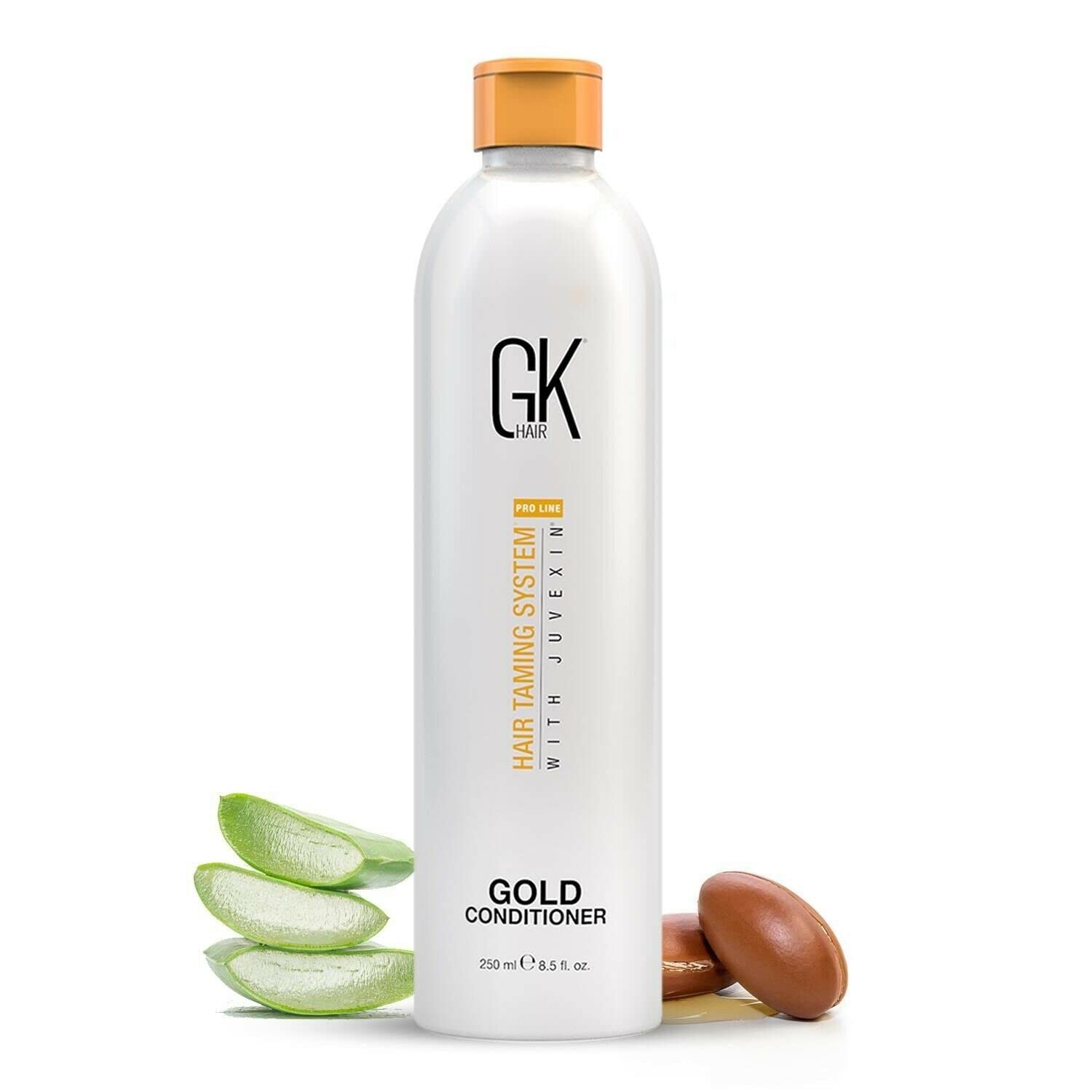 GK HAIR Global Keratin Gold Conditioner For Hair Moisturizing Shine And Protection Unmanageable Shea Butter Natural Oils - 250ml