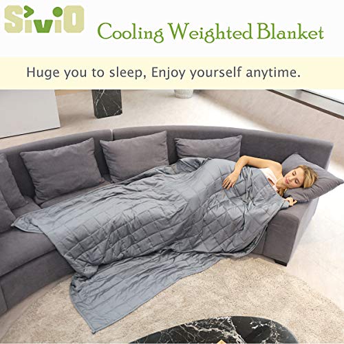 Sivio Cooling Weighted Blanket 20 lbs for Adults Between 190-240 lbs (60\