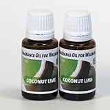 2-Pack. Coconut Lime Fragrance Oil for Warming from Ecoscents (15 mL). Highly concentrated for intense fragrance, ready to use - no wax or water carrier needed.