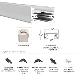 WAC Lighting LT6-BK 120V 6 Foot L Track with