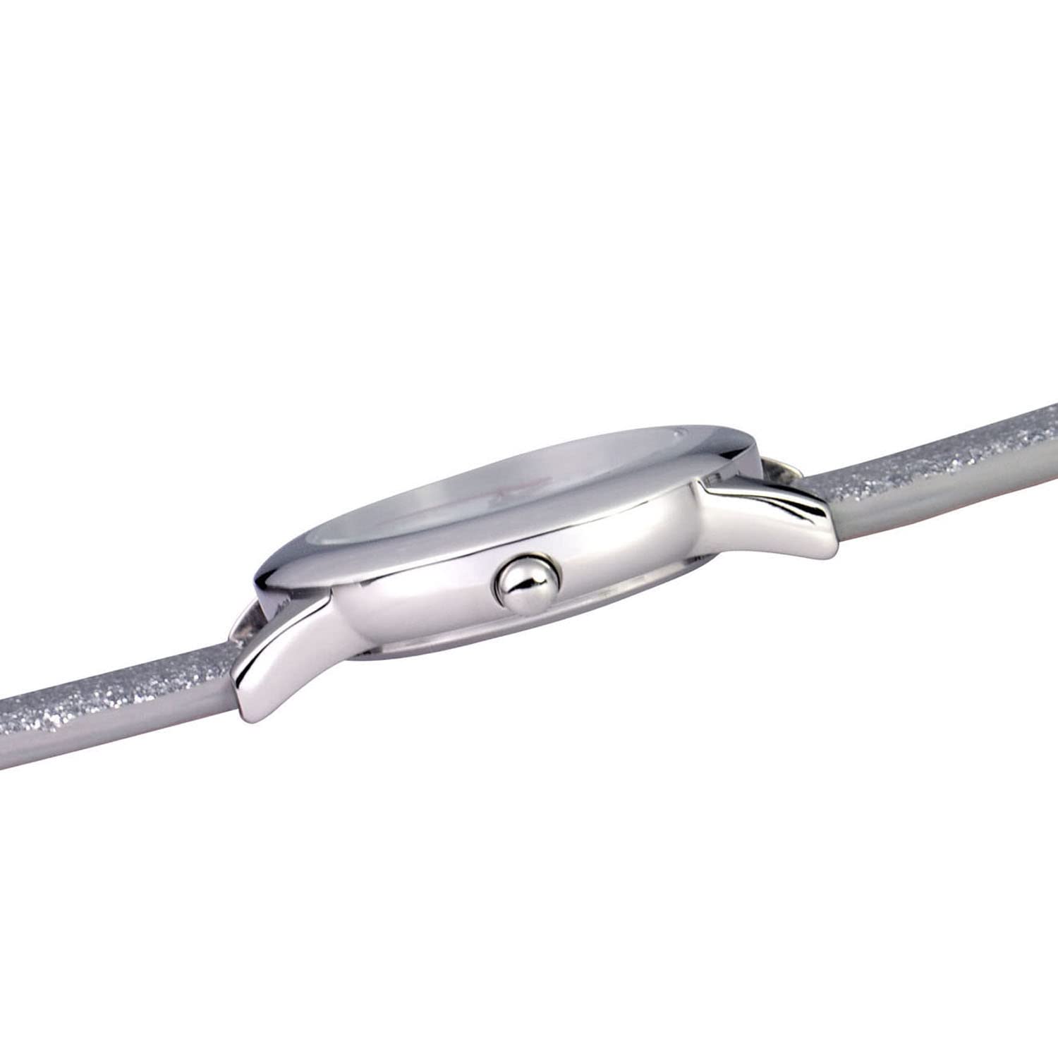 Disney Princess Watch for Girls Age 4–7 Featuring Cinderella Dial – Perfect for Fans of Glitter Moments, Royal Energy, and Sparkle Charm – Silver Bezel with Aqua Nylon Strap and Velcro Closure