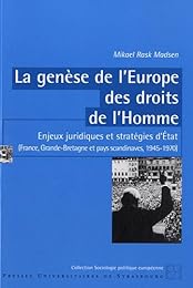 La  genèse de l'Europe des droits de l'homme