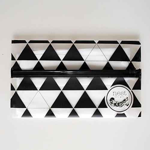 Wet Pouch: Wet Wipe Travel Case w/ Improved Zip (Triangles)