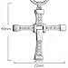 Y-blue Rainy Jewelry 925 Sterling Silver Fast and the Furious Cross Pendant 40mm Boyfriend Gift
