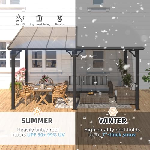 AECOJOY 14' x 10' Hard Top Lean-to Gazebo Review: Wall-Mounted Patio Shelter image 22
