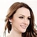 925 Sterling Silver Dangle Earring Round Cut Pure Brilliance Cubic Zirconia Drop Earrings for Women