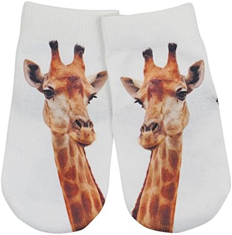 Fun Baby Socks - Giraffe Baby Socks by Me-In-Mind - Unique Show Gift, Funky, Cute, Infant, 100% comfort guarantee