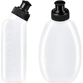 HECHZSO 2x10oz BPA-Free Water Bottles for the Running Hydration Belt, Fuel Belts Replacement Bottle Set for Marathon Walking Hiking Cycling Trail Skiing（2 Pack）