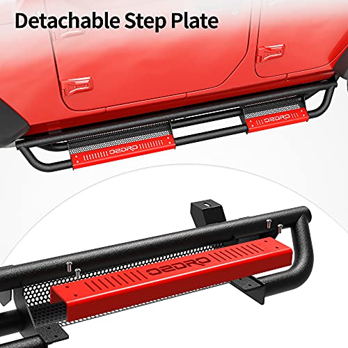 oEdRo All Steel Running Boards with Paintable Step Plates, Bolton Side