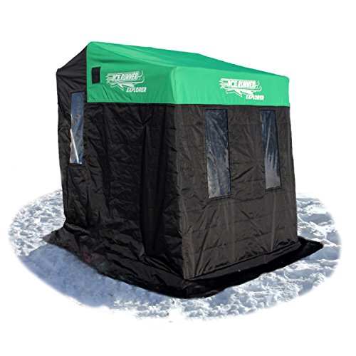 Ice Runner 2 Person Sled House, Green