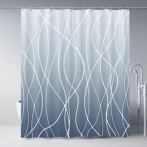 Punkray Striped Shower Curtain
