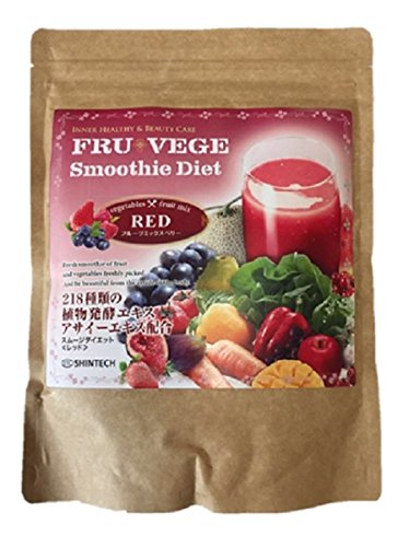 STC SHINTECH FRU VEGE Smoothie Diet Enzyme Drink Red 300g Japan