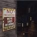 Orgrimmar No Trespassing We're Tired of Hiding The Bodies Metal Sign 8