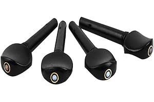Violin Tuning Pegs, 4Pcs Ebony String Tunning Pegs Replacement Accessory for 4/4 Violin