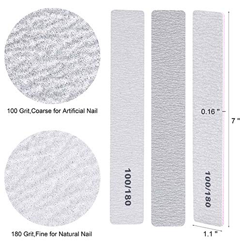 Nail files come in various shapes and sizes to suit different nail types and personal preferences. For example, fine-grit nail files are best for fragile or thin nails, while coarse-grit nail files are more suitable for thicker, harder nails. It is important to use nail files correctly to avoid damaging the nails, such as filing in one direction and avoiding sawing back and forth or using a heavy hand. Description by ChatGPT.