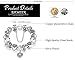 BAMOER Lucky Charm Snake Chain Bracelet Vintage European Style Beaded Bracelet for Women Girls Party Bracelet 7.0 inches Style 3