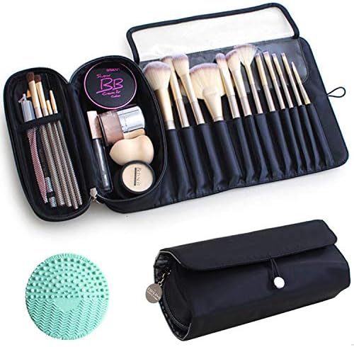 Amazon.com : BYOOTIQUE Makeup Brush Bag Foldable Holder Organizer