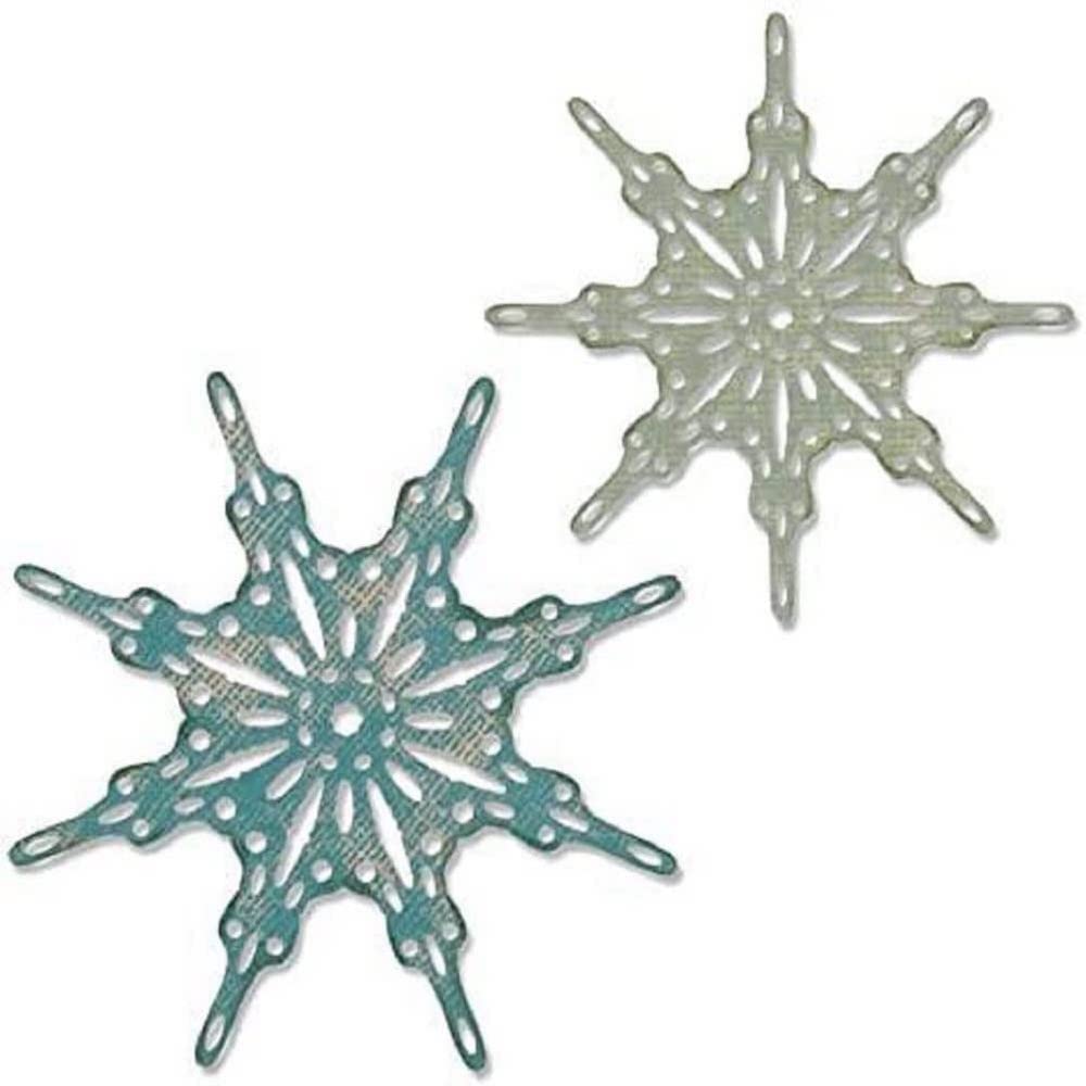 Sizzix Thinlits Die Set 2 Pack 664227 Fanciful Snowflakes by Tim Holtz, Multi Colour, One Size