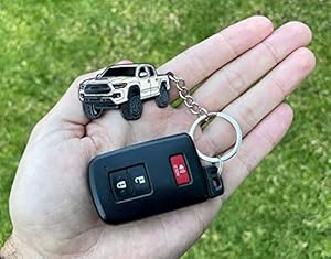 FOUR WHEEL BEAST Tacoma Keychain - Tacoma Accessories 2016-2022 Mods - Pro Sport Off Road Cool PRO Key Chain Fob Cover - 3rd Gen Off Road Toy Truck (Red) In | Whizz Key Chains - Foto 2