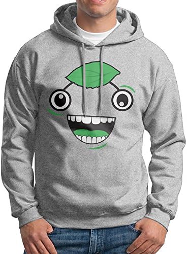 LOVEGIFTTO Mens Guava Juice Logo Hoodie Sweatshirts Ash XX-Large