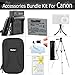 Essential Accessories Bundle Kit For Canon PowerShot ELPH 330 HS, ELPH 100 HS , ELPH 300 HS, ELPH 310 HS Digital Camera Includes 50 Inch Tripod + Extended (900 maH) Replacement Canon NB-4L Battery + AC/DC Charger + Hard Case + Screen Protectors + More