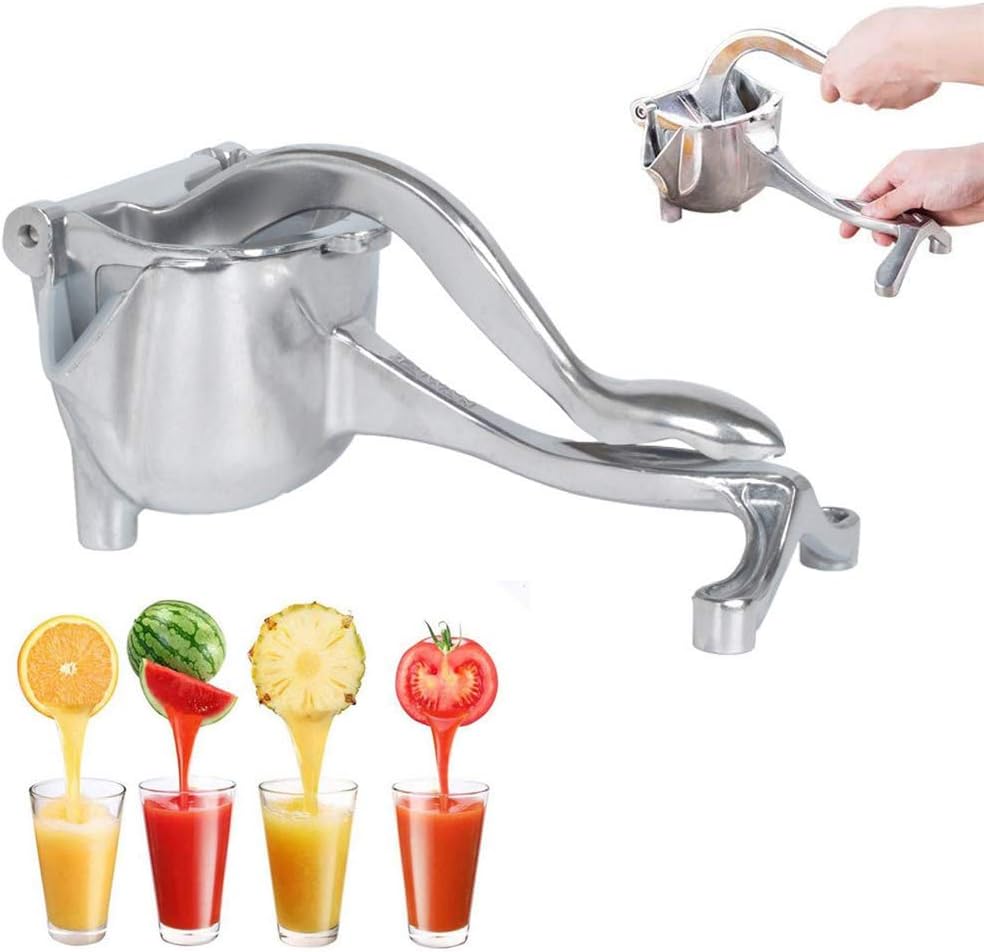 Stainless Steel Manual Juicer, Hand Heavy Duty Alloy Fruit Squeezer