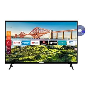 Telefunken XH24J501VD 24 inch televisie (Smart TV incl. Prime Video/Netflix/YouTube, HD ready, DVD-speler, 12 Volt…