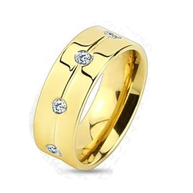 beyoutifulthings KLASSISCHER BAND-RING Finger-Ring Freundschafts-Ring Chirurgenstahl 316L Verlobungs-Ring Partner-Ring Trau-R