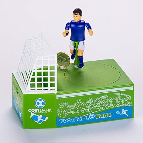 LW Funny Toys Cute Soccer Shooting Coin Bank, Coin Munching Toy Money Box, Football Player Toy Coin Bank, Money Saving Box, Money Bank For Kids