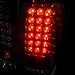 Spec-D Tuning Black Housing Clear Lens LED Tail Lights Compatible with 2004-2015 Nissan Titan Without Utility Bed, Left + Right Pair Assembly