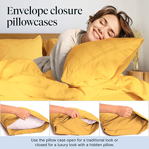 6 PC Full Sheet Set, Rayon Made from Bamboo Bed Sheets, Deep