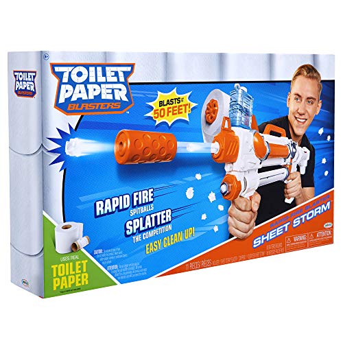 TP Blaster Toilet Paper Blasters Sheet Storm, Toy Blaster Shoots Rapid