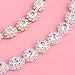 Oriamour Gold Crystal Bridal Hair Accessories Wedding Headbands with Ribbons For Bride Bridesmaids Women Girls