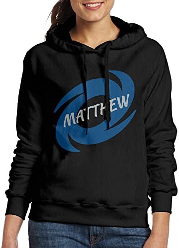 OKBEN Women's Matthew Sweatshirt Hoodie Black