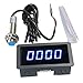 Funnytoday365 4 Digital Led Blue Tachometer Rpm Speed Meter+Hall Proximity Switch Sensor Npn