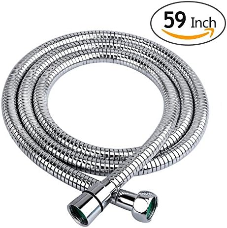 Stainless Steel Shower Hose Extra Long 59 Inch Length Flexible Chrome Hose Replacement for Bathroom Hand Shower Head from Tyzmavera