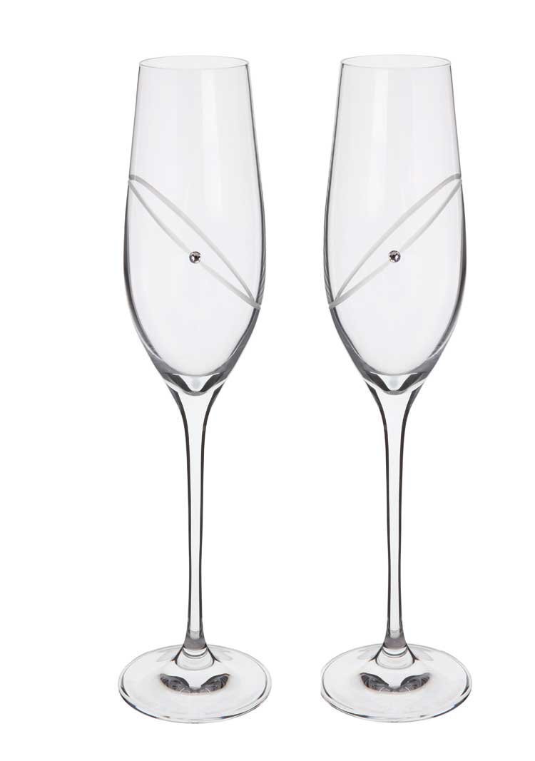 Dartington Crystal ST2663/5/CL/N/P Clear Flute - Celebration Glitz Flutes