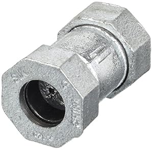 LDR 1-1/4 Inch Galvanized Malleable Iron Tee Fitting - T-114 Pipe Connector