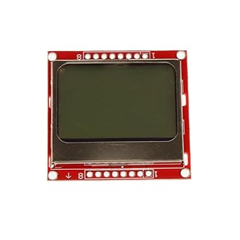 ノーブランド品 nokia 5110用 lcdディスプレイスクリーンモジュールレッドバックライトアダプタpcb