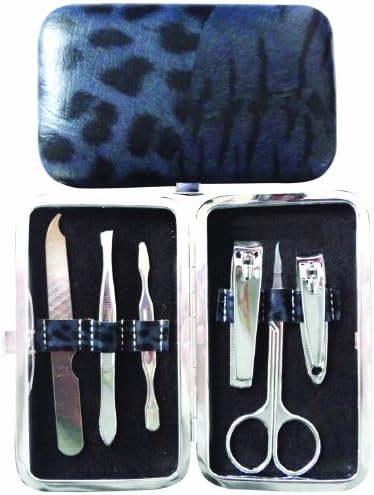 Manual Woodworkers & Weavers Diva On The Prowl Soft Touch Manicure Set, Tantalizing Navy